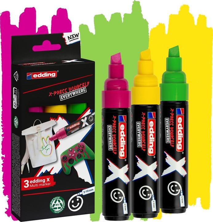Produktbild Edding 6900 X Multimarker 3er-Set (Candy Color, 10 mm, 3 x)