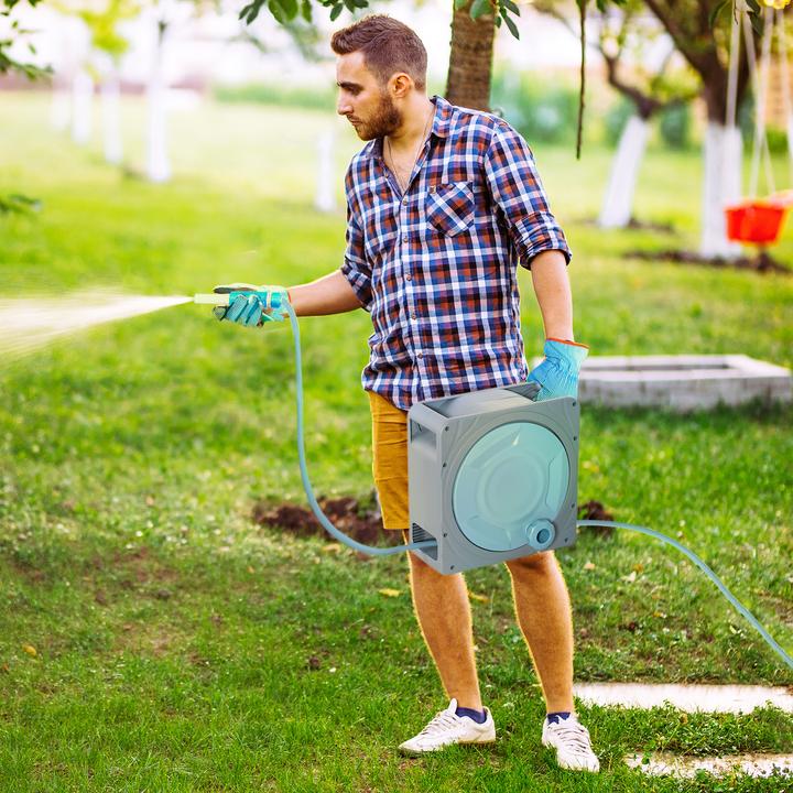 Actual product image Outsunny Hose reel with carrying handle (20 m)