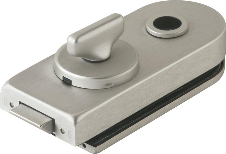 Immagine prodotto Dormakaba Serratura per porta in vetro DORMA Studio Rondo per WC/bagno, effetto acciaio inox 10.206 (Maniglia della porta)