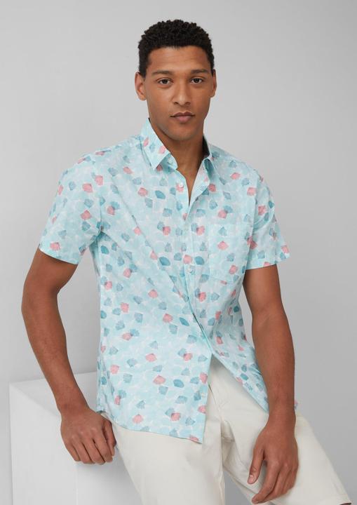 Immagine prodotto s.Oliver Hemd Slim: Kurzarmhemd mit Kentkragen (S)