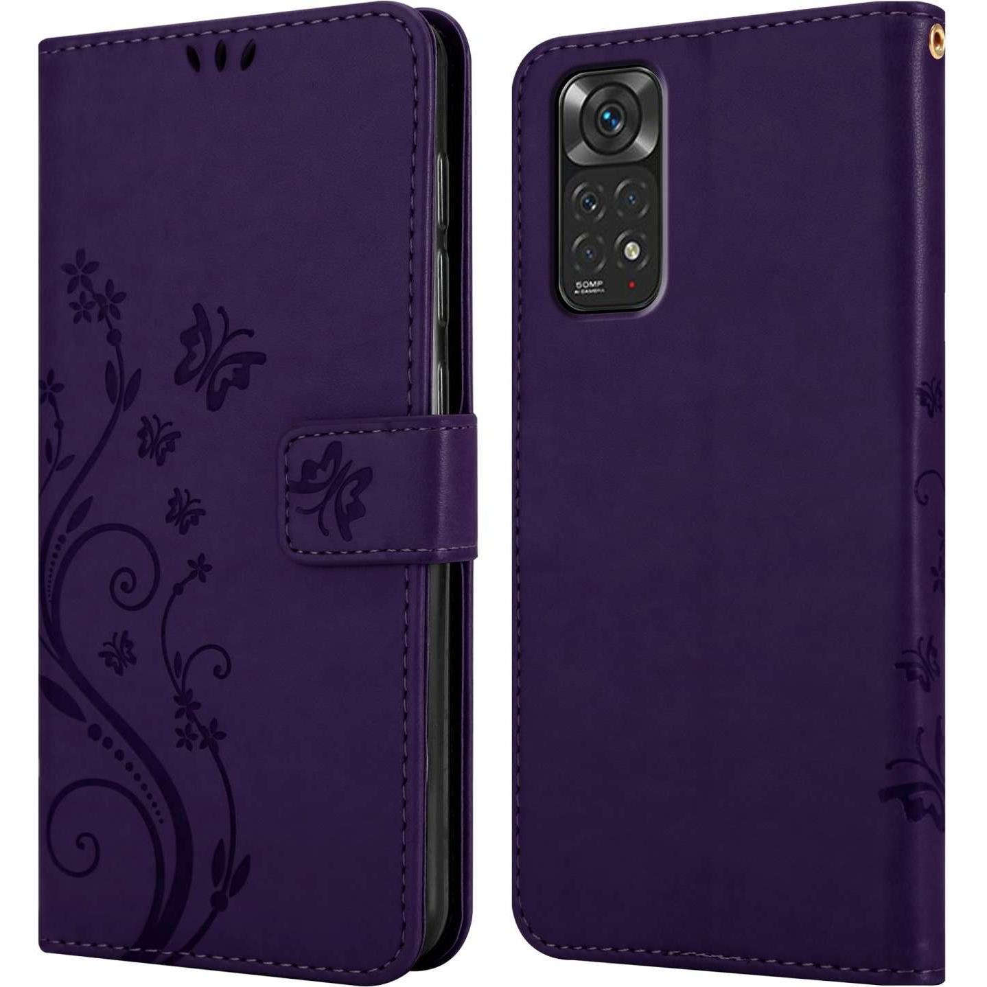 Thumbnail - Cadorabo Hülle für Xiaomi RedMi NOTE 11 4G / 11S 4G mit Blumen Muster (Xiaomi Redmi Note 11, Xiaomi Redmi Note 11S), Sma...
