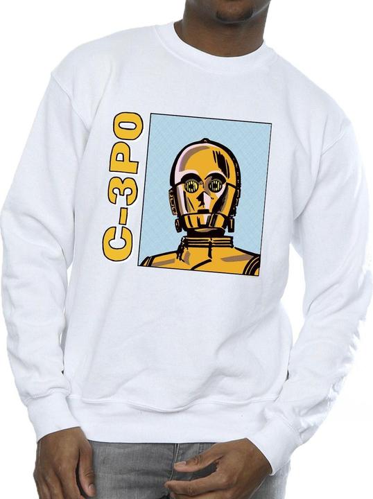 Immagine prodotto Star Wars C3PO Line Art Felpa Uomo (S)
