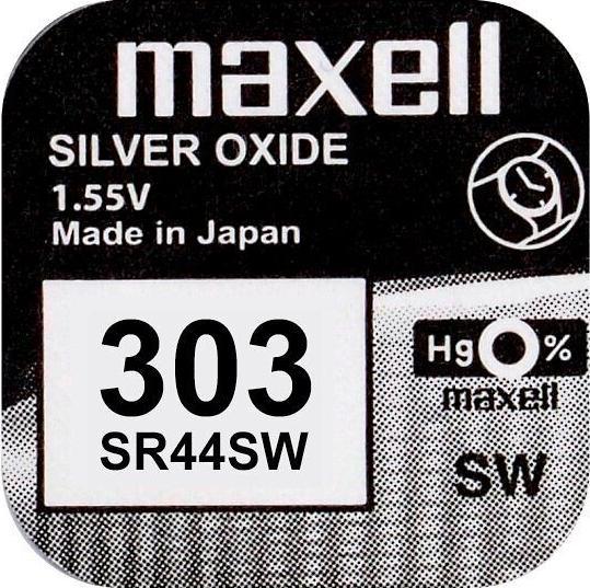 Produktbild Maxell 303 / SR44SW - Uhrenbatterie (1 Stk., SR44, 165 mAh)