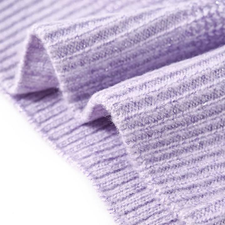 Actual product image VidaXL Children's jumper waistcoat knitted light purple 104,Material: 67 (104)