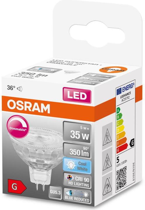 Actual product image Osram Superstar Plus (GU5.3, 5 W, 350 lm, 1 x, G)