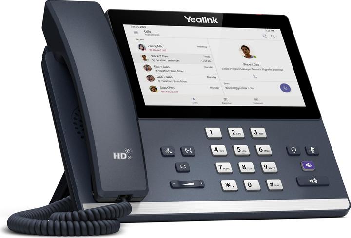 Produktbild Yealink MP56 Skype for Buisness Edition, IP Phone, Grigio, Cornetta cablata, Android, Skype for Buis