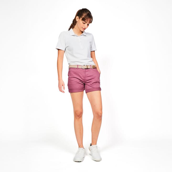 Image du produit Inesis Short chino golf en coton femme, MW500 violet grisé (Bande de fréquences 38 (2600 MHz))