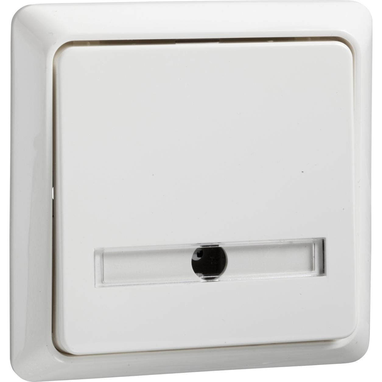 ELSO Pulsante 42V/1A da incasso con campo di etichettatura RENOVATION bianco puro, Pulsante + Interruttore, Bianco