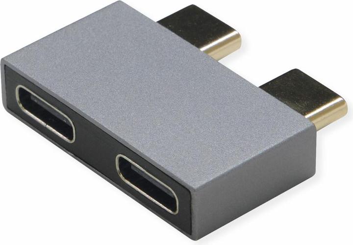 Produktbild Roline USB3.2Gen2 Adapter, 10Gbit/s, 2xC(ST) - 2x C(BU), 3A (USB Typ-C)