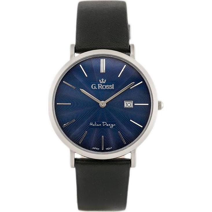 Gino Rossi, Armbanduhr, WATCH MEN'S WATCH - 10853A - SLIM (zg184b) + universal BOX, Blau