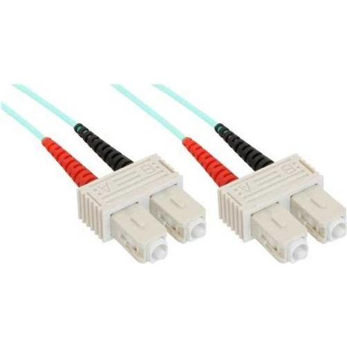 InLine LWL Duplex Kabel SC/SC 50/125um OM3 5m (CAT6, 5 m), Netzwerkkabel