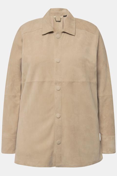 Actual product image Ulla Popken Suede Leather Jacket (60)