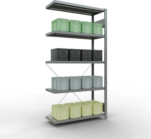 Actual product image Schulte Lagertechnik MULTIplus250 boltless bay system with cross brace