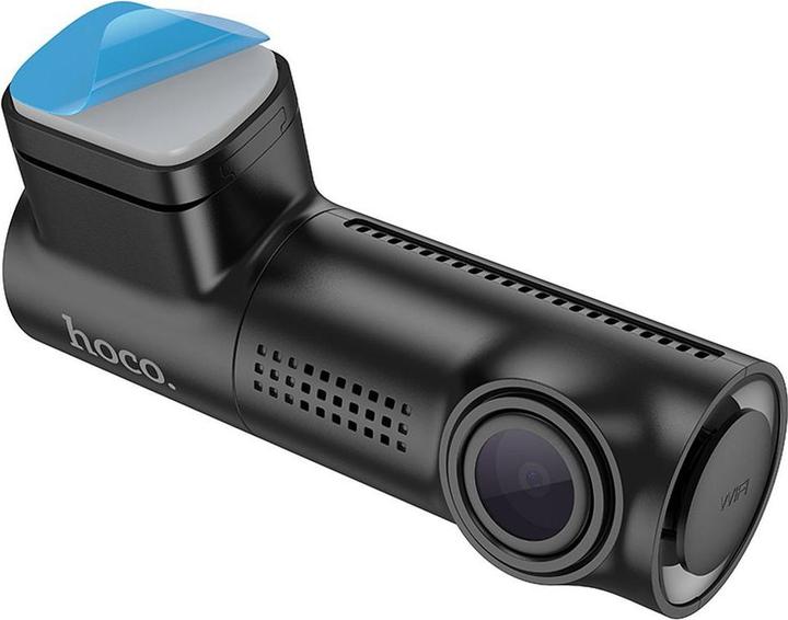 Produktbild Hoco Kopfhörer mit Mikrofon Autokamera mit Bildschirm 0,96" 1080P/30fps DV1 schwarz (Eingebaute Anzeige, Akku, Eingebautes Display, WLAN, Eingebautes Mikrofon, FHD+)