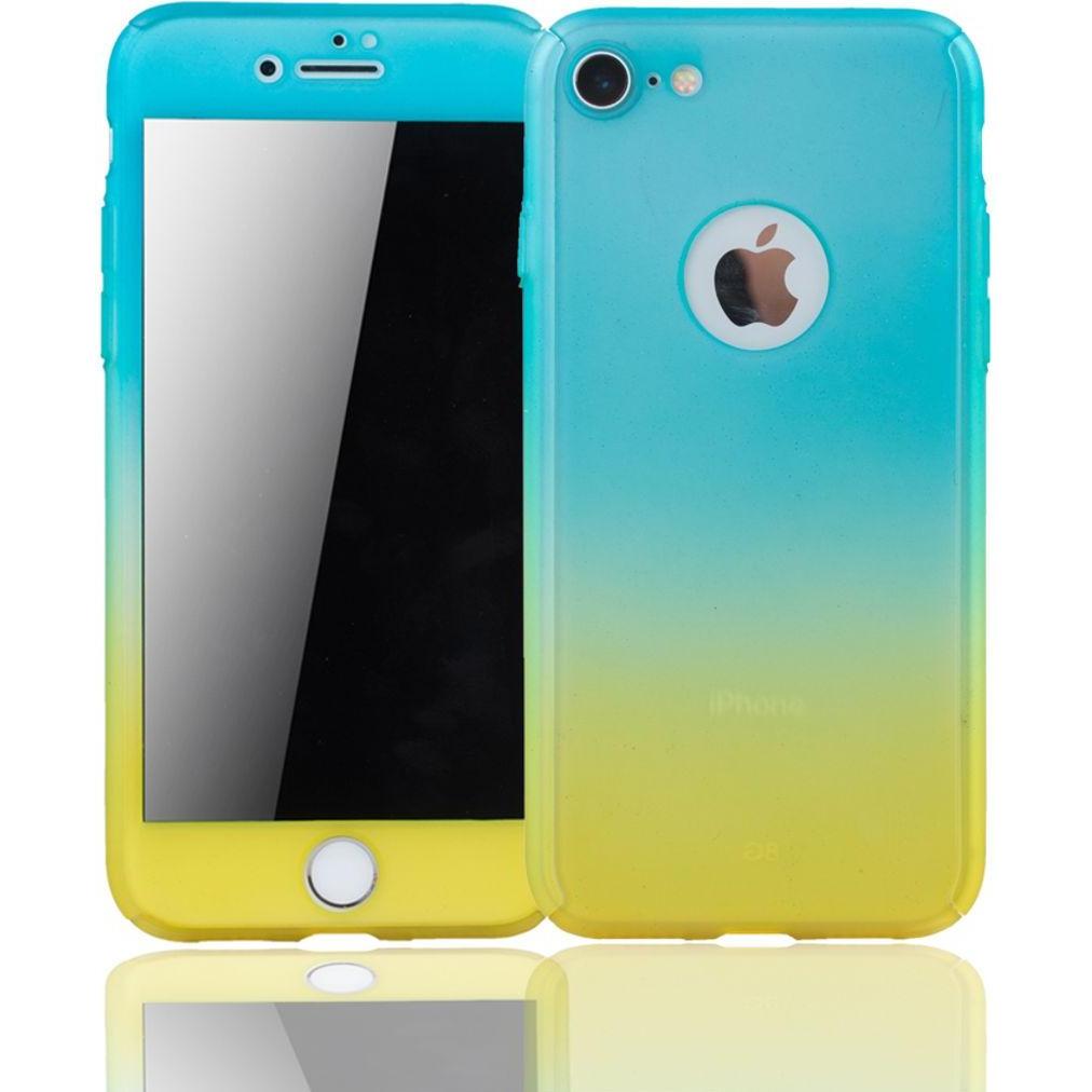 König Design Schutz Handy Hülle für Apple iPhone 6 / 6s Full Case Cover Displayschutz Gelb (Apple iPhone 6), Smartphone ...