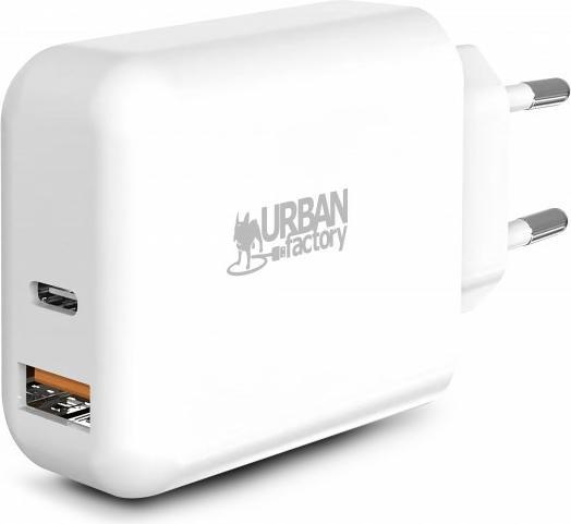 Image du produit Urban Factory ADAPTATEUR D'ALIMENTATION USB-A 2.4A / 12W (12 W, 2 ports)