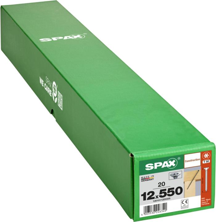 Image du produit Spax Senkkopf Fraesrippen T-Star Plus T50 Vollgewinde Cut Wirox (20 Vis par pièce)