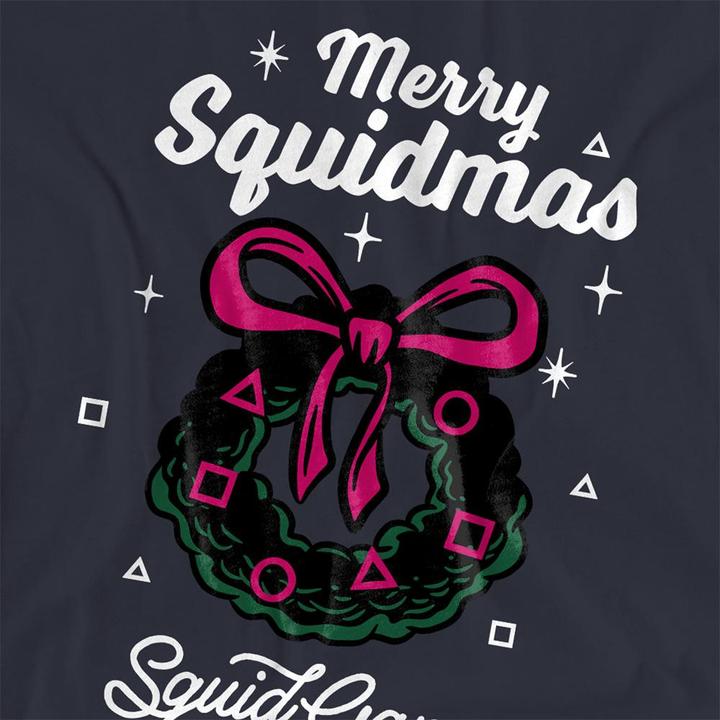 Immagine prodotto Squid Game Merry Squidmas Maglietta Natale Corona di Fiori Donna (L)
