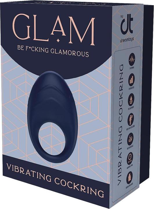 Actual product image Dreamtoys DREAM TOYS Glam Vibrating Cockring wibrujący pierścień na penisa (4 cm)