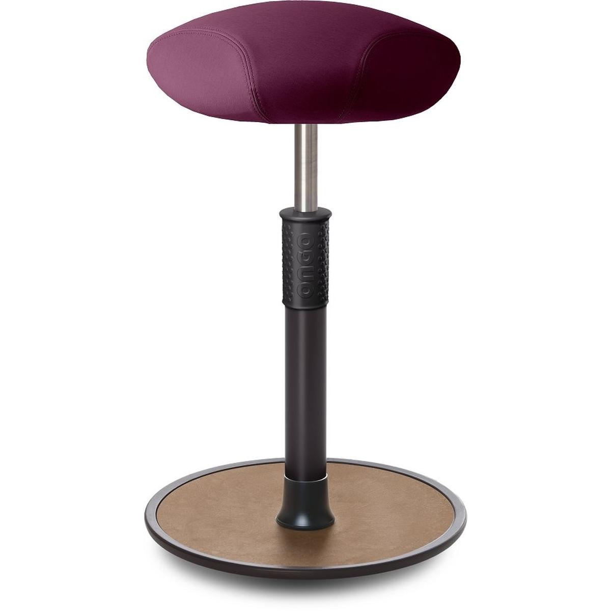Ongo, Bürostuhl, Sitz- Stehhocker Free Tall Triangel skai Nature Base Lila schwarz /Natur