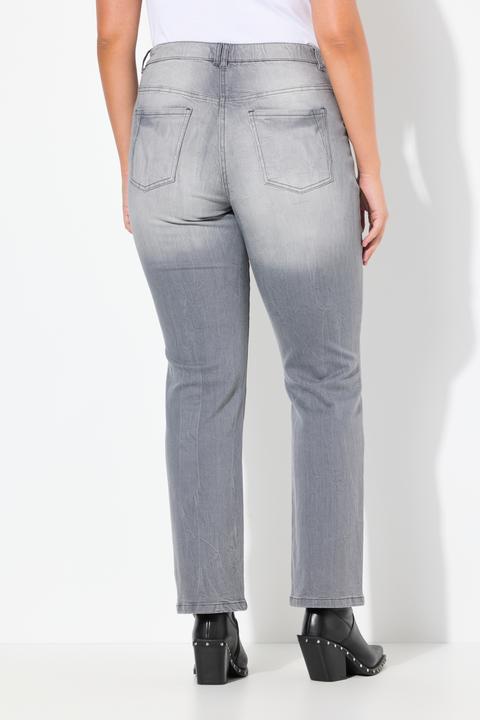 Immagine prodotto Ulla Popken Jeans modello Mandy con taglio della gamba ampio e dritto e cucitura decorativa (26)
