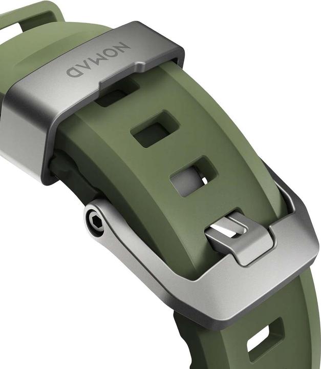 Actual product image Nomad Rocky Point Band (46 mm, Fluoroelastomer FKM, Leather, Titanium, Tyres)