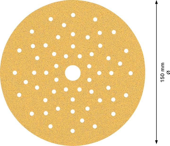 Image du produit Bosch Professional Zubehör EXPERT C470 Papier abrasif multi-trous pour ponceuse excentrique, 150 mm, G 80, 50 pcs. (80)
