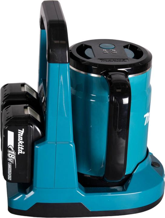Actual product image Makita DKT 360 CM2 cordless kettle 36 V ( 2x 18 V ) 0.8 L + 2x rechargeable battery 4.0 Ah + double charger (0.80 l)