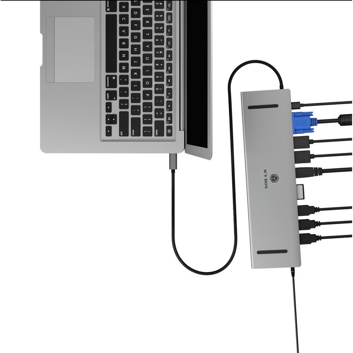 Produktbild Icy Box IB-DK2106a-CPD (USB-C, 11 Ports)
