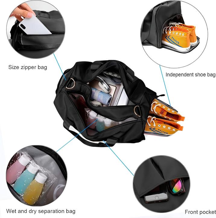 Actual product image Only-Bags.Store 1 Stück grosse Kapazität Gepäck Tasche für Outdoor-Reisen, multifunktionale Tasche, täglichen Sport