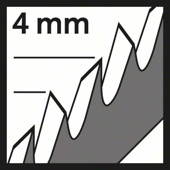 Actual product image Bosch Professional Zubehör PRO Wood precise T344DP Jigsaw blade, 152 mm, 3 pcs.