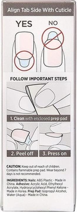 Image du produit KISS Ongles auto-adhésifs imPRESS Color Point Pink 30 pcs (Ongles artificiels, Pink)