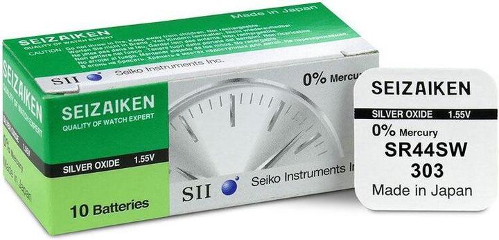 Seiko 303 / SR44SW - 10 pile a bottone (10 pz., 28L, 160 mAh)