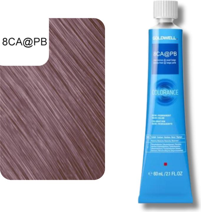 Actual product image Goldwell Colorance Tube Demi-Permanente (8CA@PB - cool bronze elumenated pearl beige)