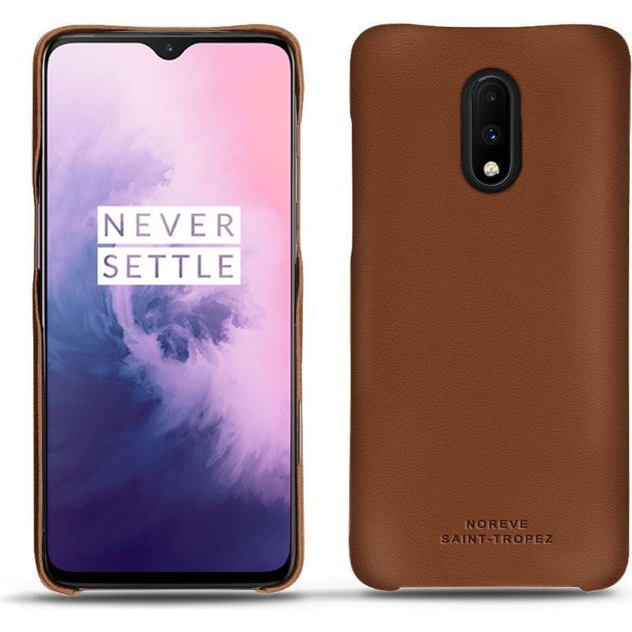 Thumbnail - Noreve Lederschutzhülle (OnePlus 7), Smartphone Hülle, Braun