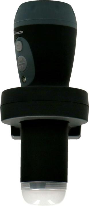 Actual product image Alecto Set of 2 rechargeable LED torches with automatic switch-on, 200lm, black (200 lm)