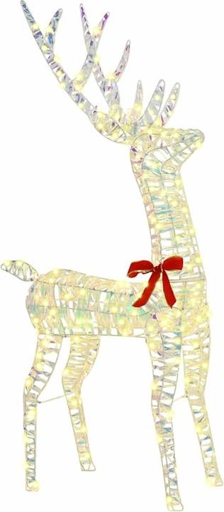 Image du produit vidaXL Famille de rennes 3 pcs Blanc chaud 128 cm PET