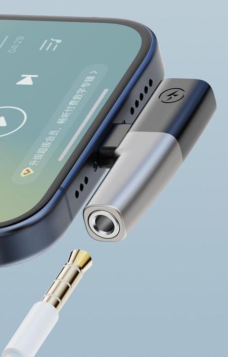 Actual product image PowerGuard 2-in-1 USB-C 3.5mm Headphone DAC Splitter & Charge