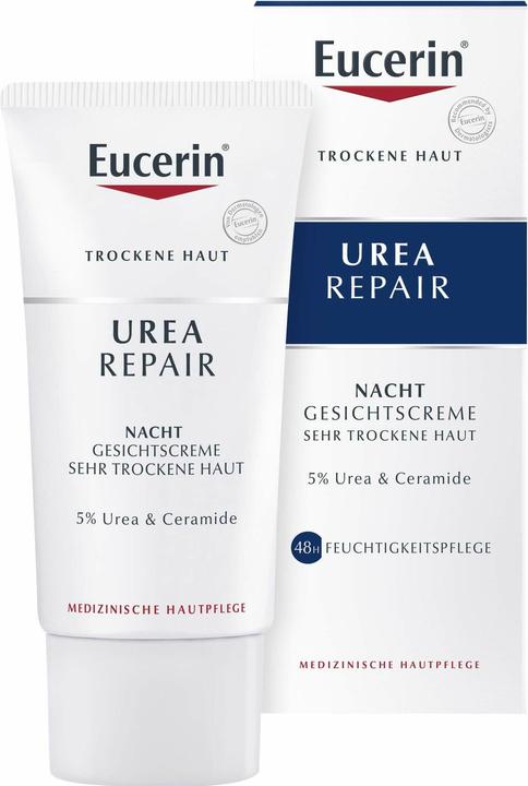 Actual product image Eucerin Urea Repair 5% (50 ml, Night cream, SPF 15)