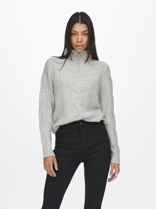 Produktbild JdY Reissverschluss-Zopfstrick- Strickpullover (L)