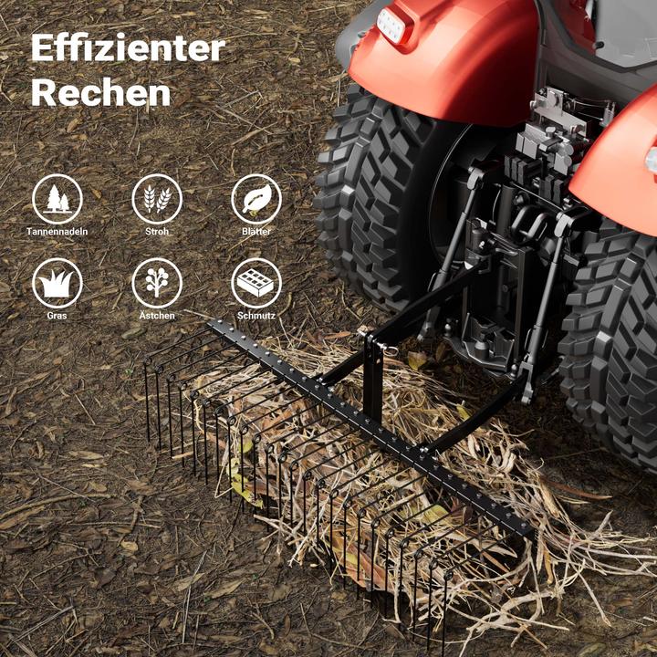 Actual product image Wiltec Scarifier 183cm for ride-on mower Lawn aerator Lawn care Lawn tractor (Lawn tractor)