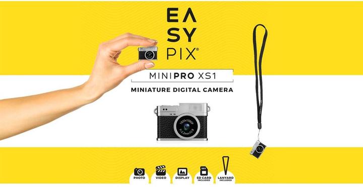 Productafbeelding Easypix Digitalkamera MiniPro XS1 sw (1 Mpx)