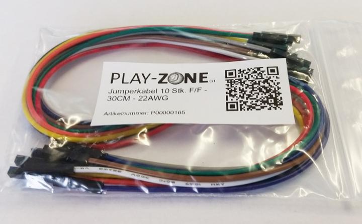 Produktbild Play-Zone Jumperkabel 10 Stk. F/F 30CM 22AWG