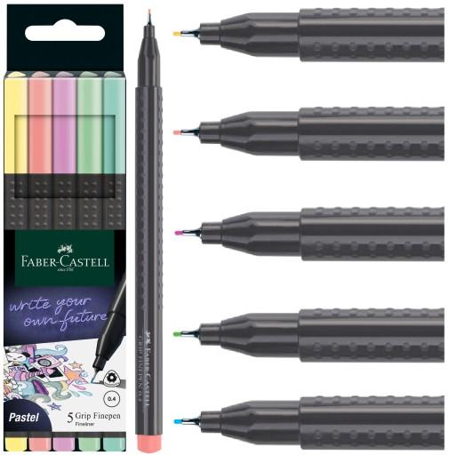 Image du produit Faber-Castell GRIP - Finepen (Tons pastel, Pastel, 5 x)