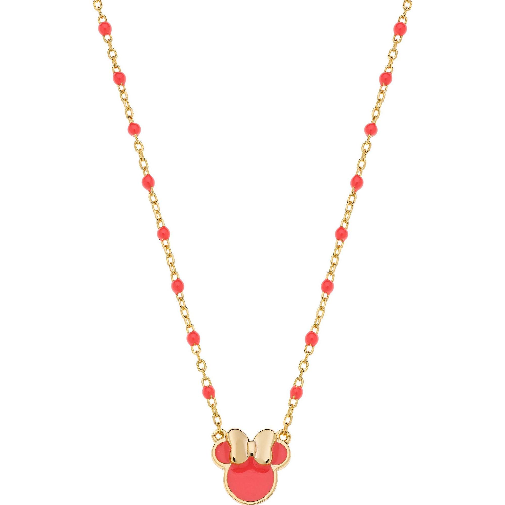 Disney, Halsschmuck, Halskette Minnie Mouse, 925 Sterling Silber, (925er Silber, 35 - 40.5 cm)