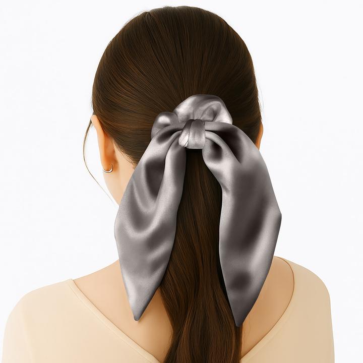 Immagine prodotto Avizar Scrunchie Satinstruktur Schmetterlingsform Mariposa (Elastico per capelli)