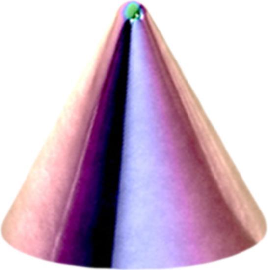 Image du produit Star Piercing Micro Cone coloré (Titane, sans laiton)