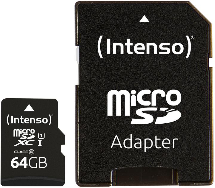 Intenso Premium MicroSDXC Card (64 GB, microSDXC, U1, UHS-I)