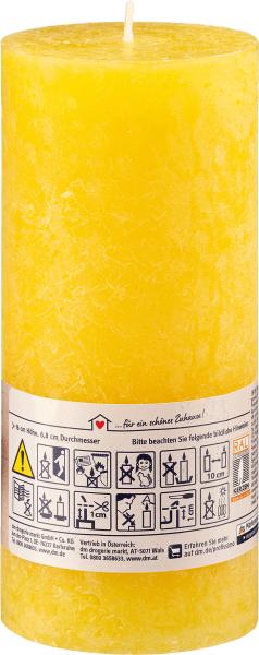 Produktbild dm Profissimo Kerze rustik 160/68 gelb