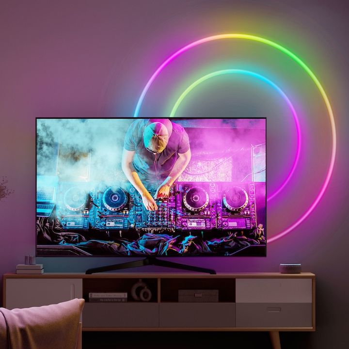 Produktbild Govee RGBIC Neon Rope Light (RGBIC, 200 cm, Indoor)